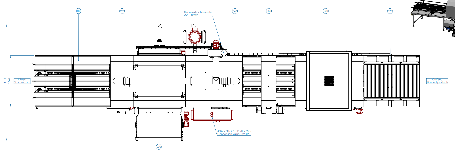 Unifortes UNI-W350.100H + UNI-D200.100 Машина для мойки ящиков и кассет