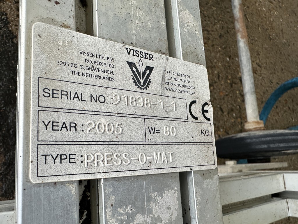 Visser press-o-mat пневматический пресс для подносов