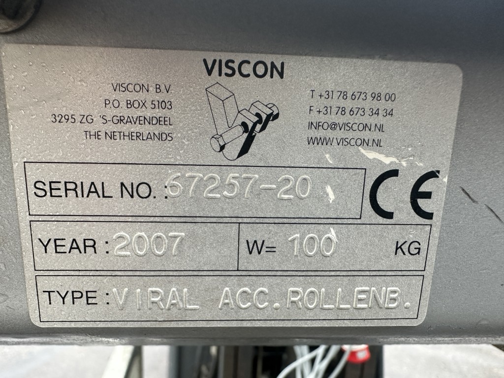 Viscon Роликовый конвейер 150 х 62