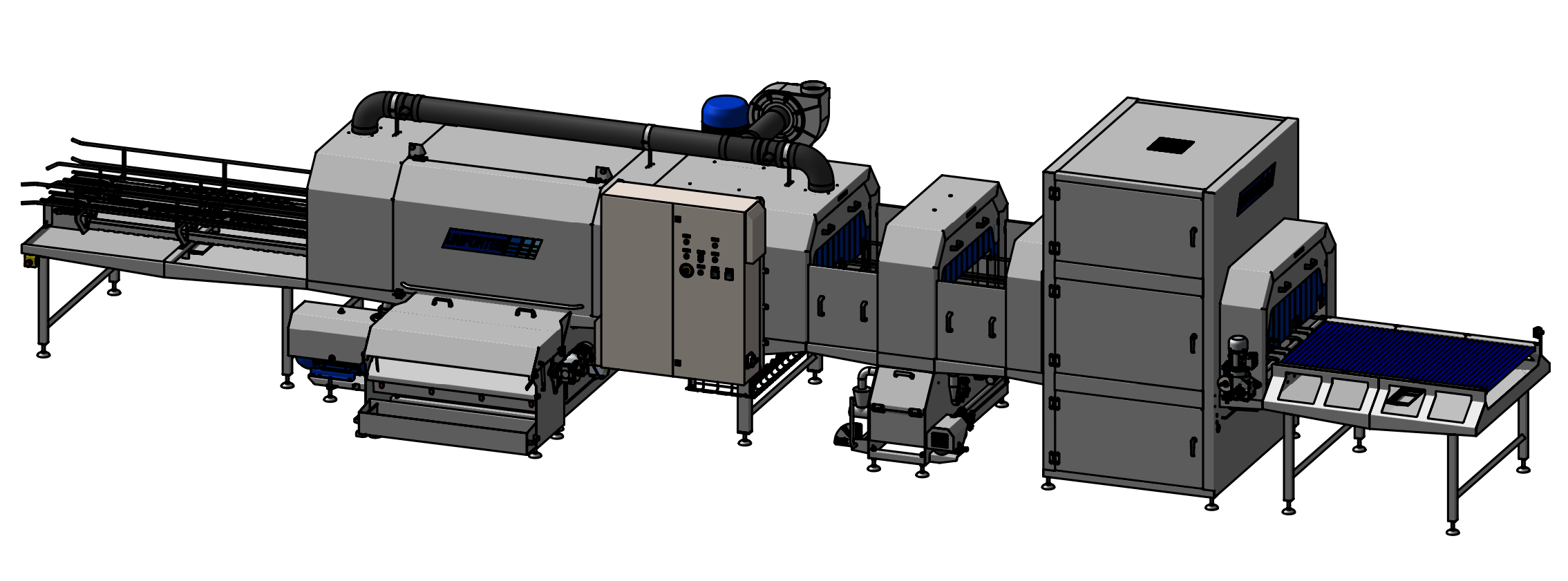 Unifortes UNI-W350.100H + UNI-D200.100 Машина для мойки ящиков и кассет