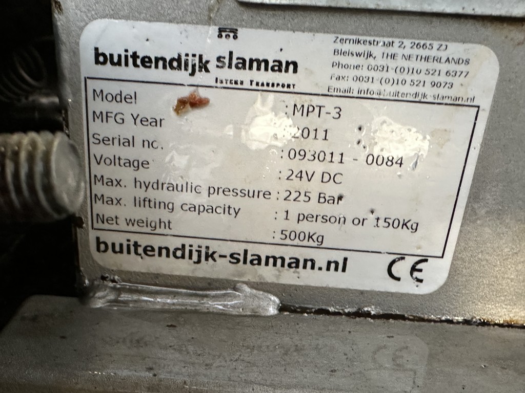 Buitendijk & Slaman MPT-3 с 3 ножницами, ширина колеи 55 см