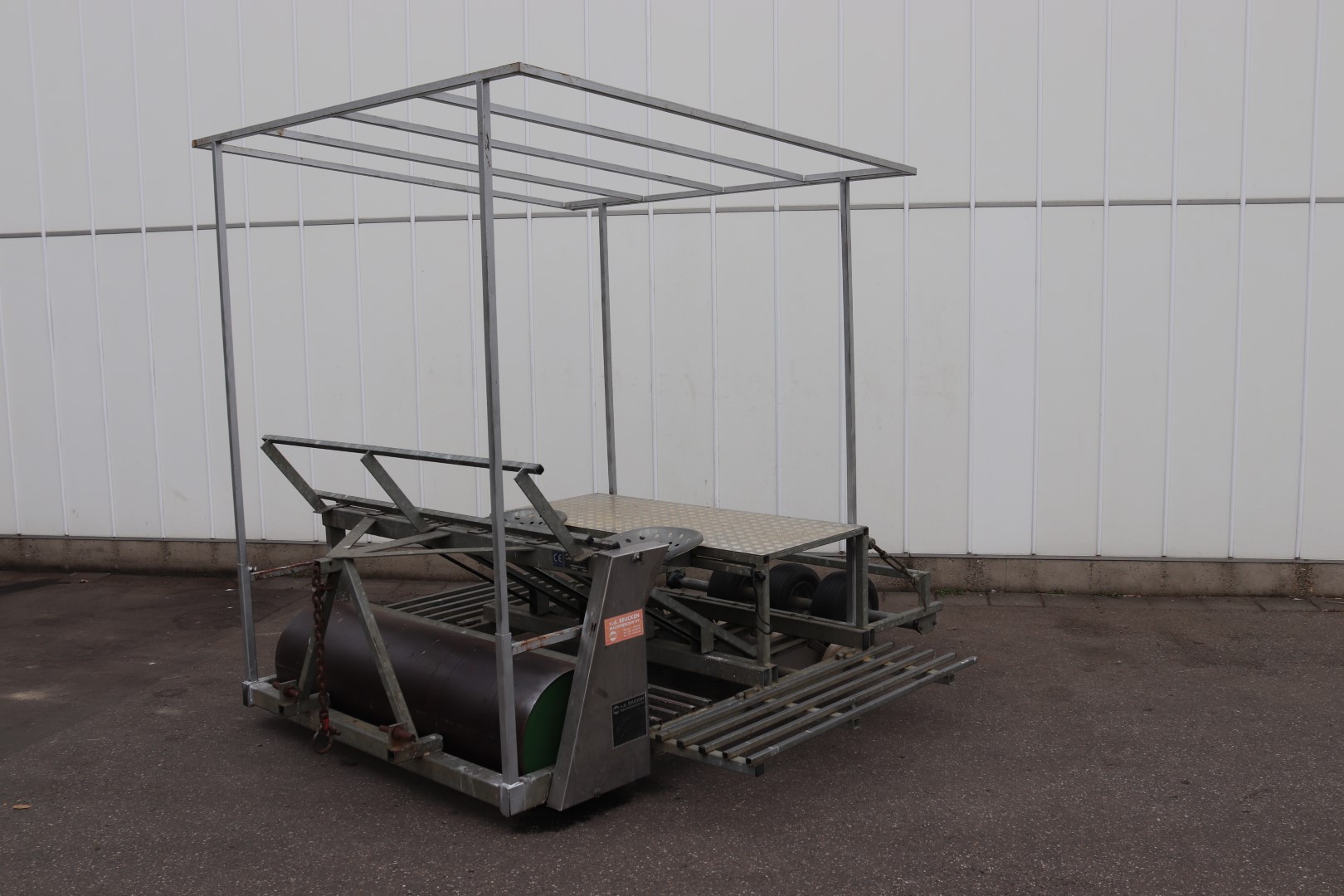 Van den Beucken planting machine transplanter for soilblocks 4 rows
