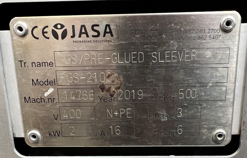 Jasa PGS 2100 + SOM-2000 Двухполосная машина для упаковки в картонные лотки