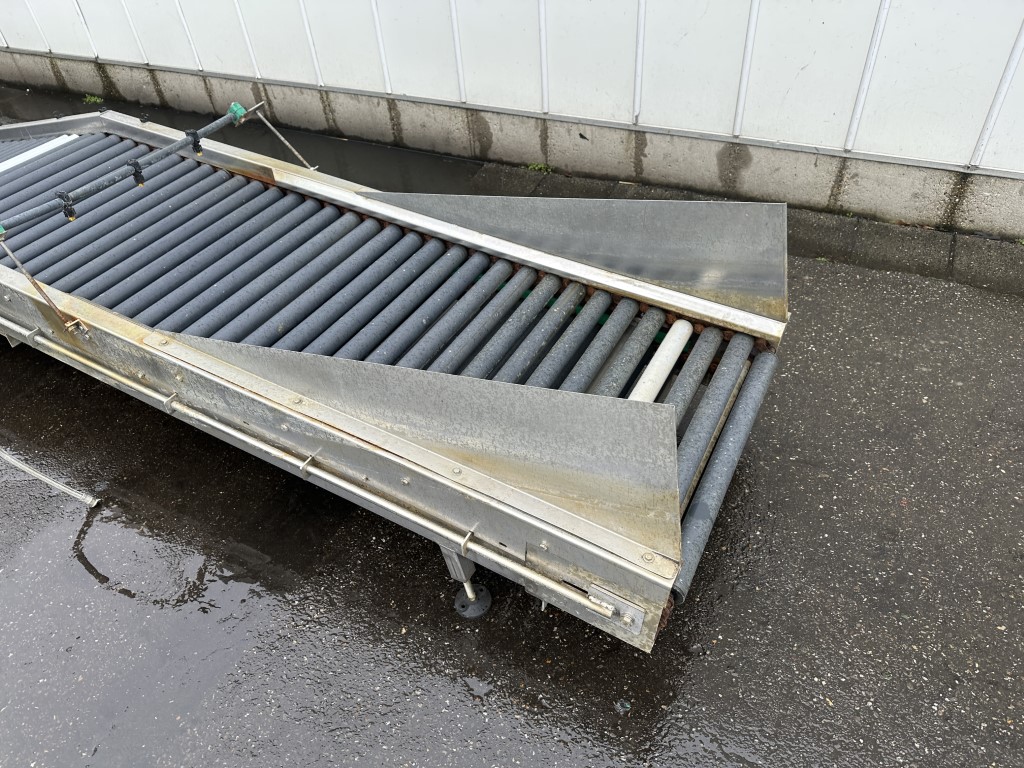 SADO 100 cm роликовый инспекционный конвейер для извлечения фруктов из воды 370 x 70 см