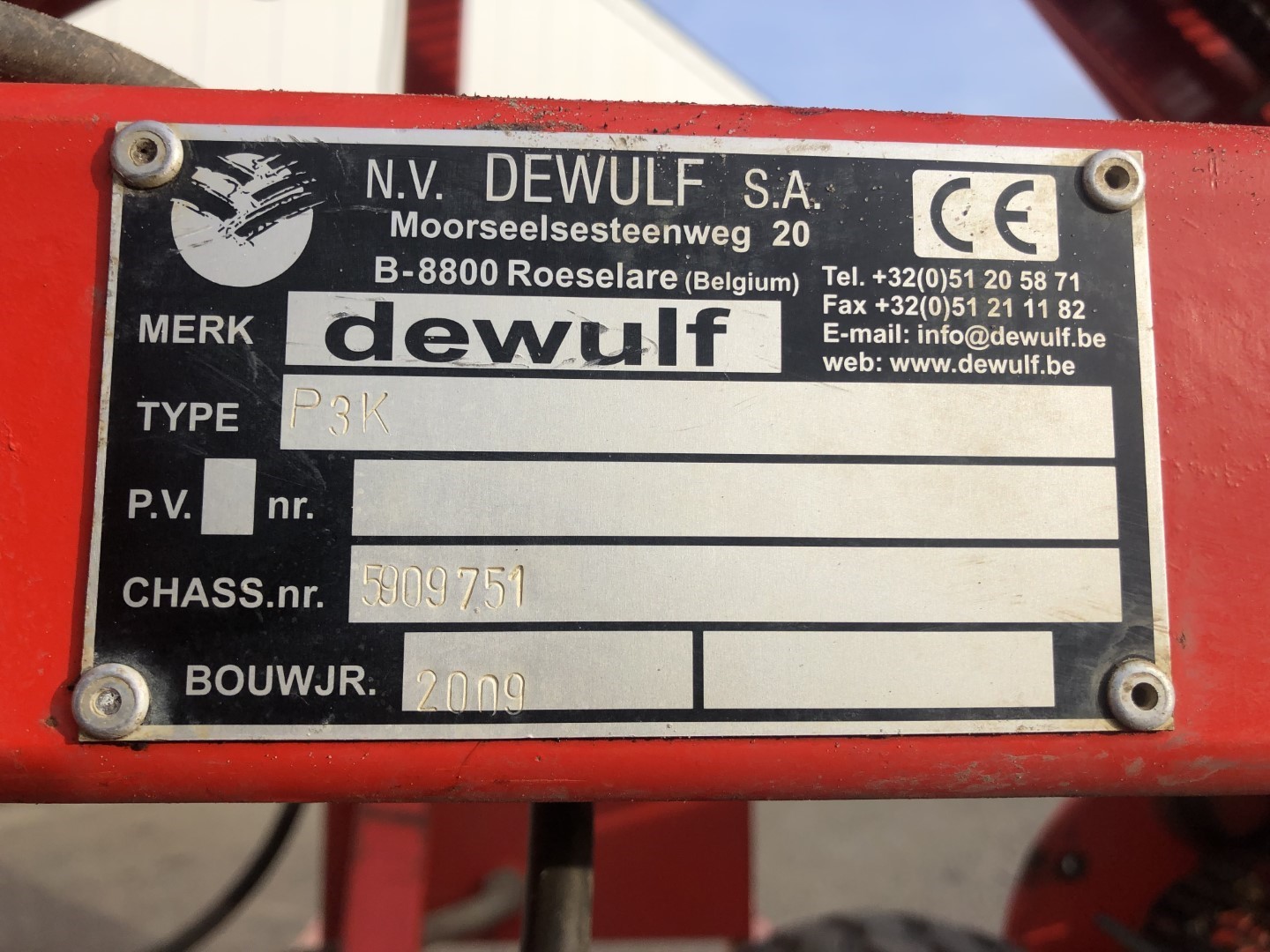 Морковоуборочный комбайн Dewulf P3K 1-рядный