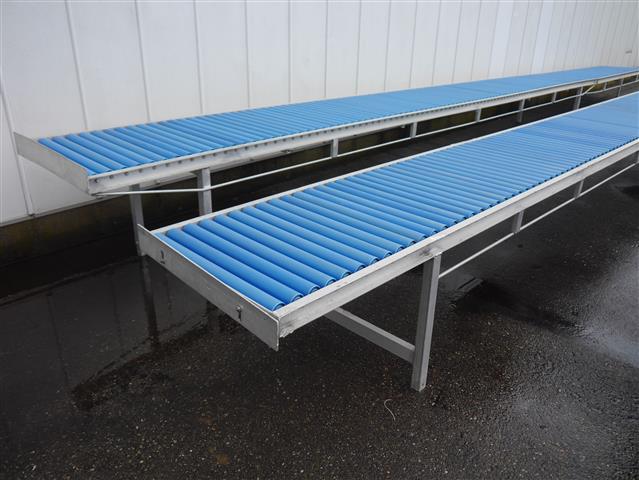 Алюминиевые роликовые конвейеры 850 x 60 см