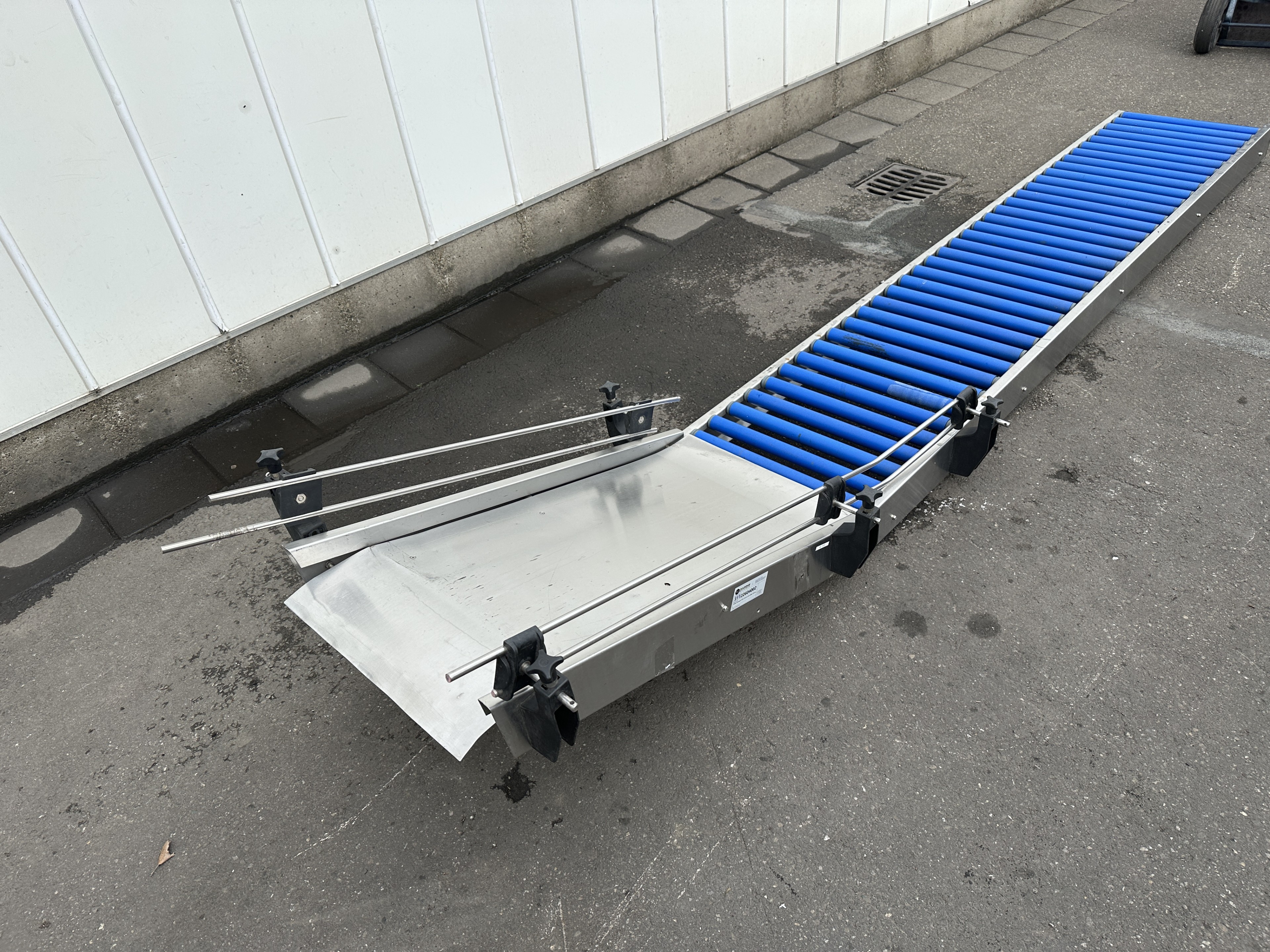 Роликовый конвейер 270 x 50 см, со слайдом 110 см