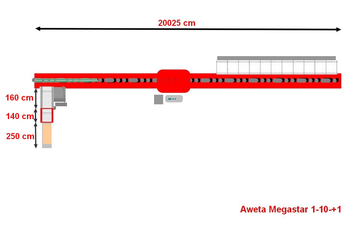 Сортировочная машина Aweta Megastar 1-10+1 для манго
