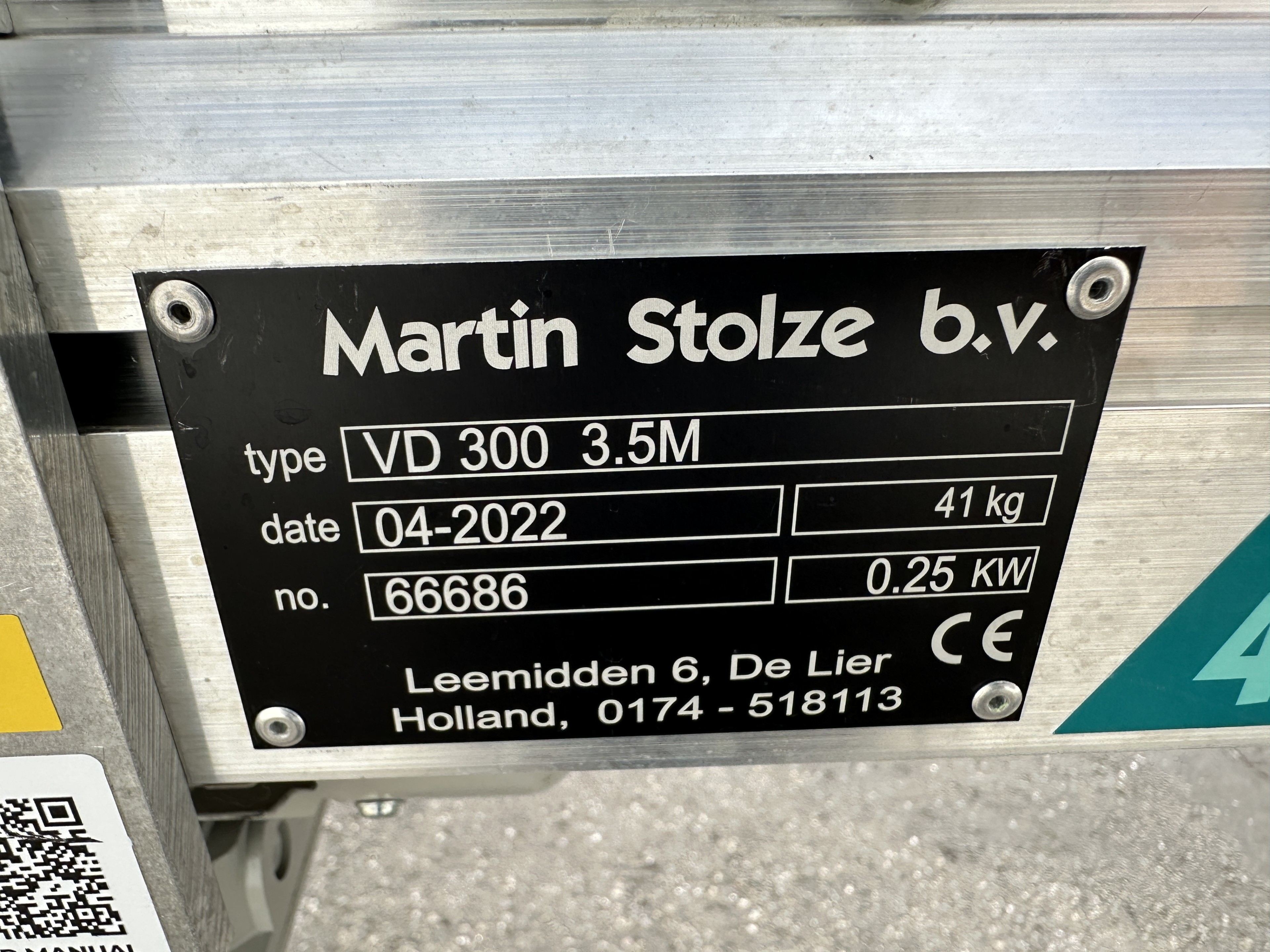 Martin Stolze VD 300 3,5M конвейер 350 х 30 см