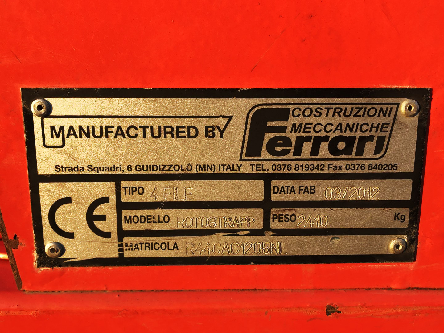 Ferrari Rotostrapp ���������� ������ ���������� 4 ���� 160 ��