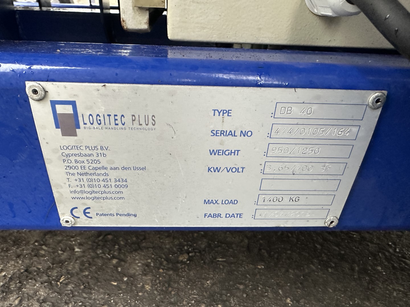 Logitec DB40 Дозатор брикетов субстрата Big-Bale