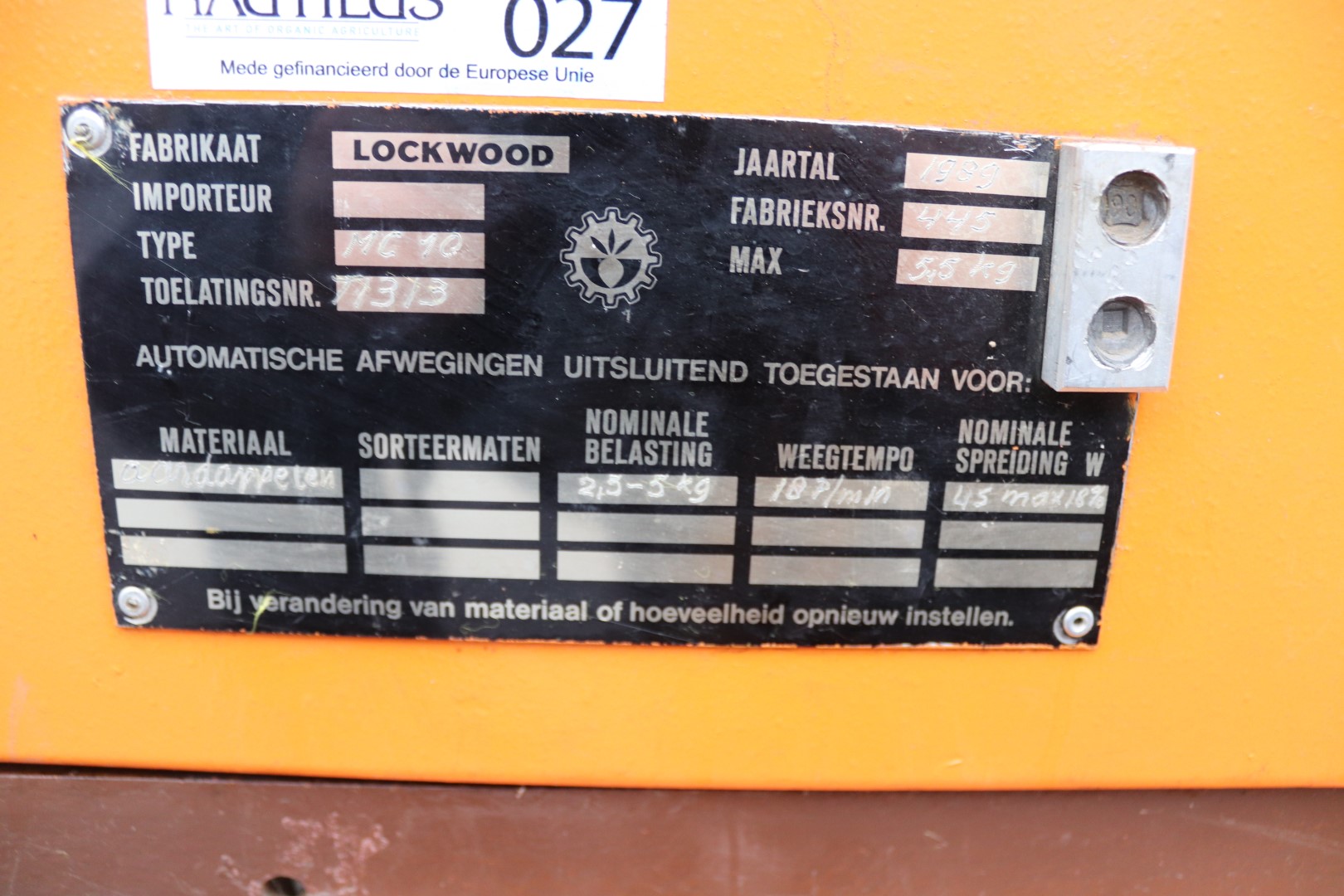Lockwood Multihead weigher