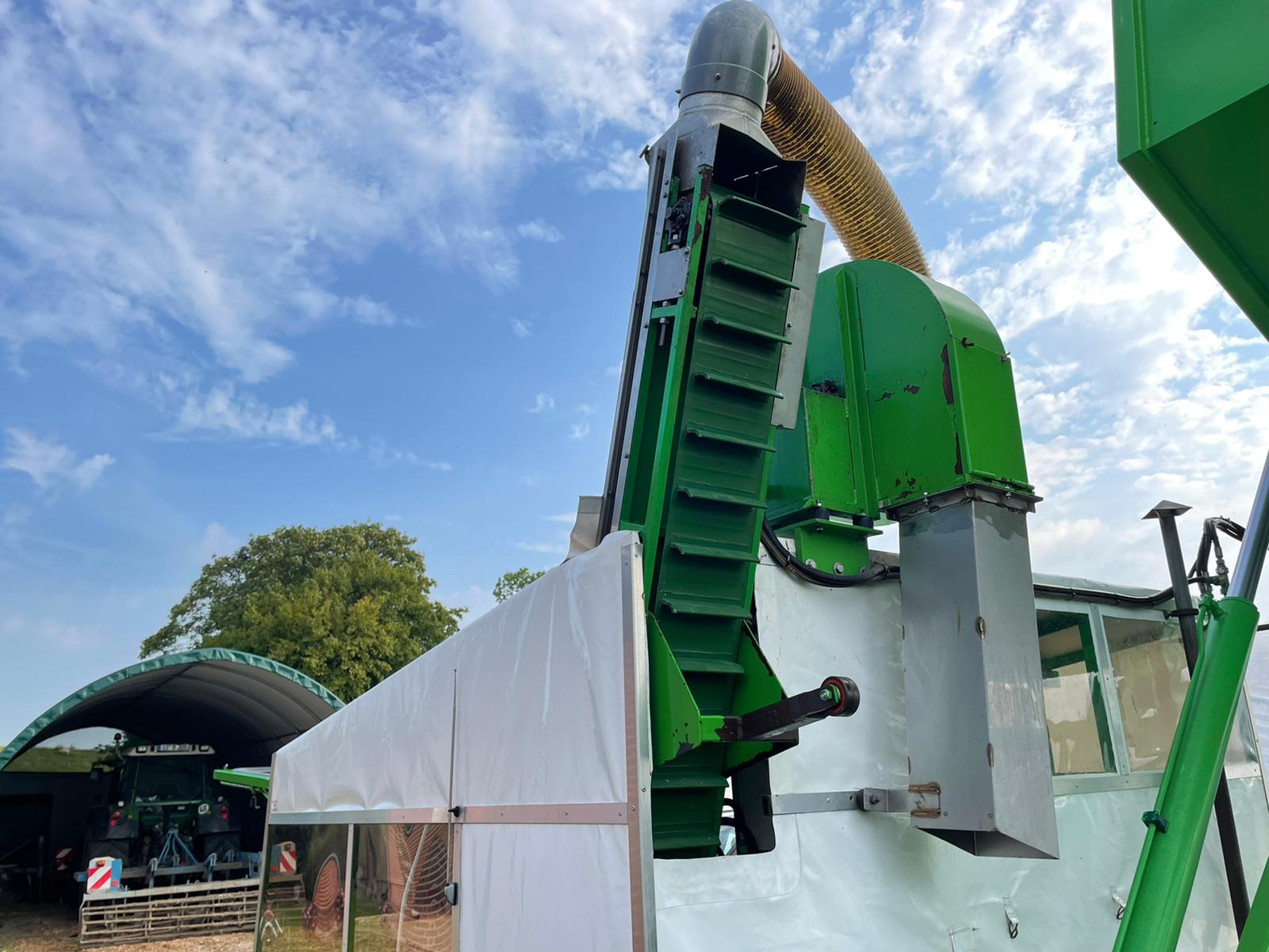 Tumoba SP3 harvester for Brussels sprouts with 3 rows