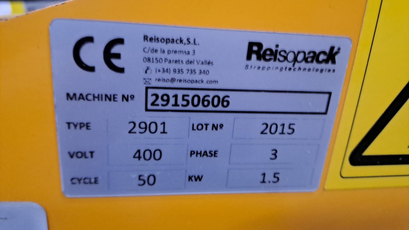 Reisopack 2901 Машинa для обвязки паллет с угловым аппликатором