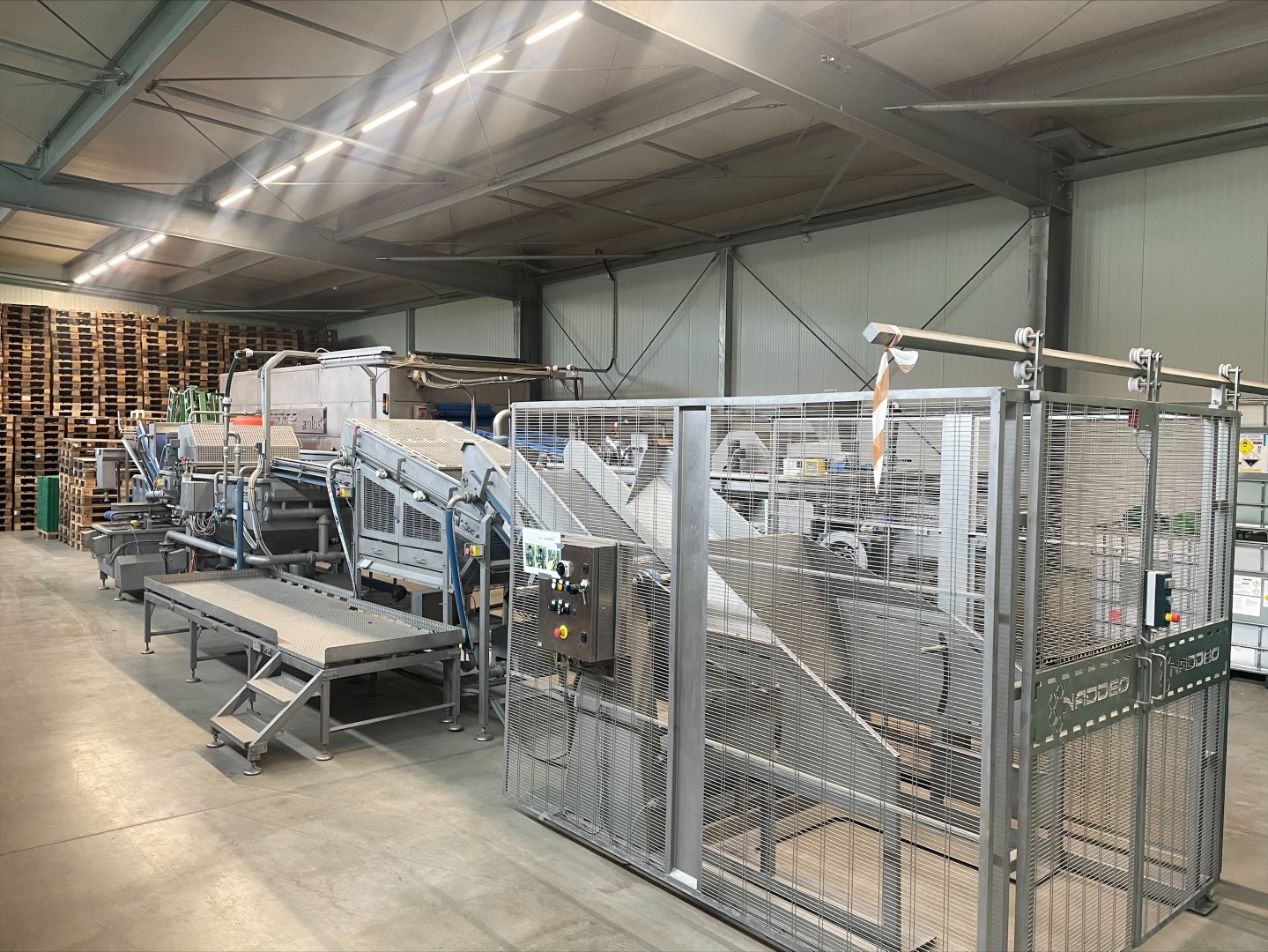 Naddeo Technologies washing and drying line for leafy vegetables