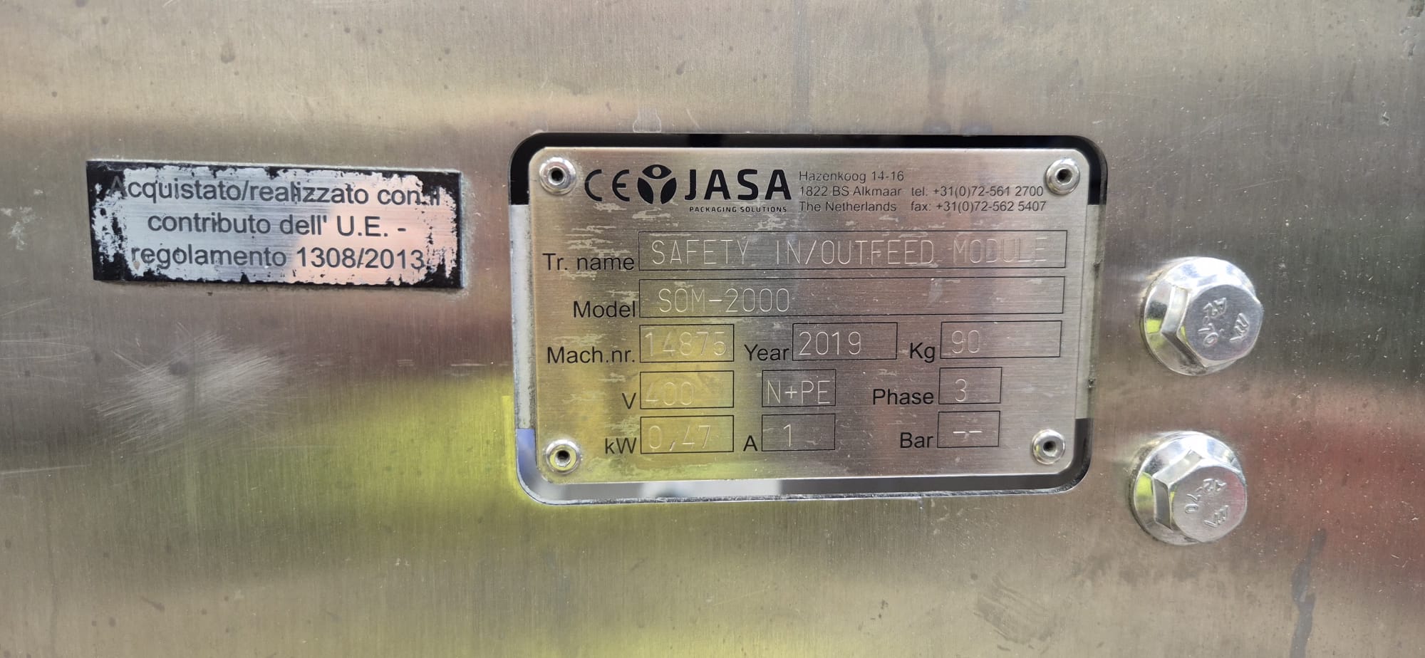 Jasa PGS 2100 + SOM-2000 Двухполосная машина для упаковки в картонные лотки