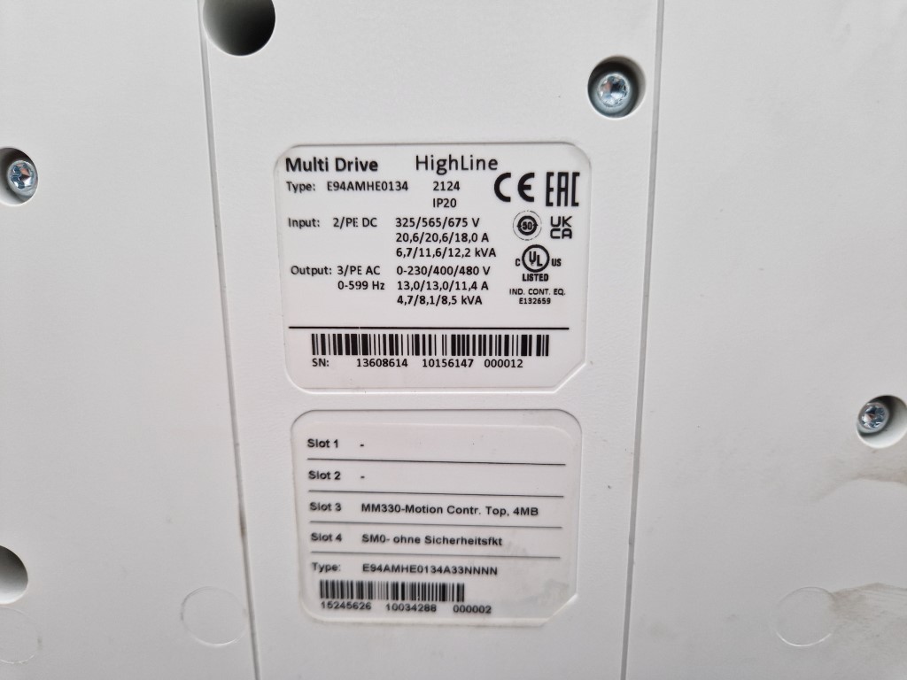 Инвертор Lenze L-Force Multi Drive HighLine E94AMHE0134