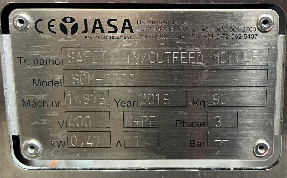 Jasa PGS 2100 + SOM-2000 Двухполосная машина для упаковки в картонные лотки