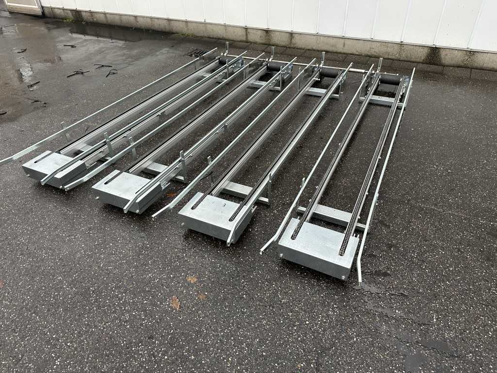 Комплект из 4 цепных конвейеров без привода 280 х 40 см