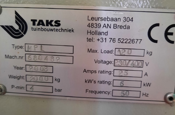 Taks MPL palletizer