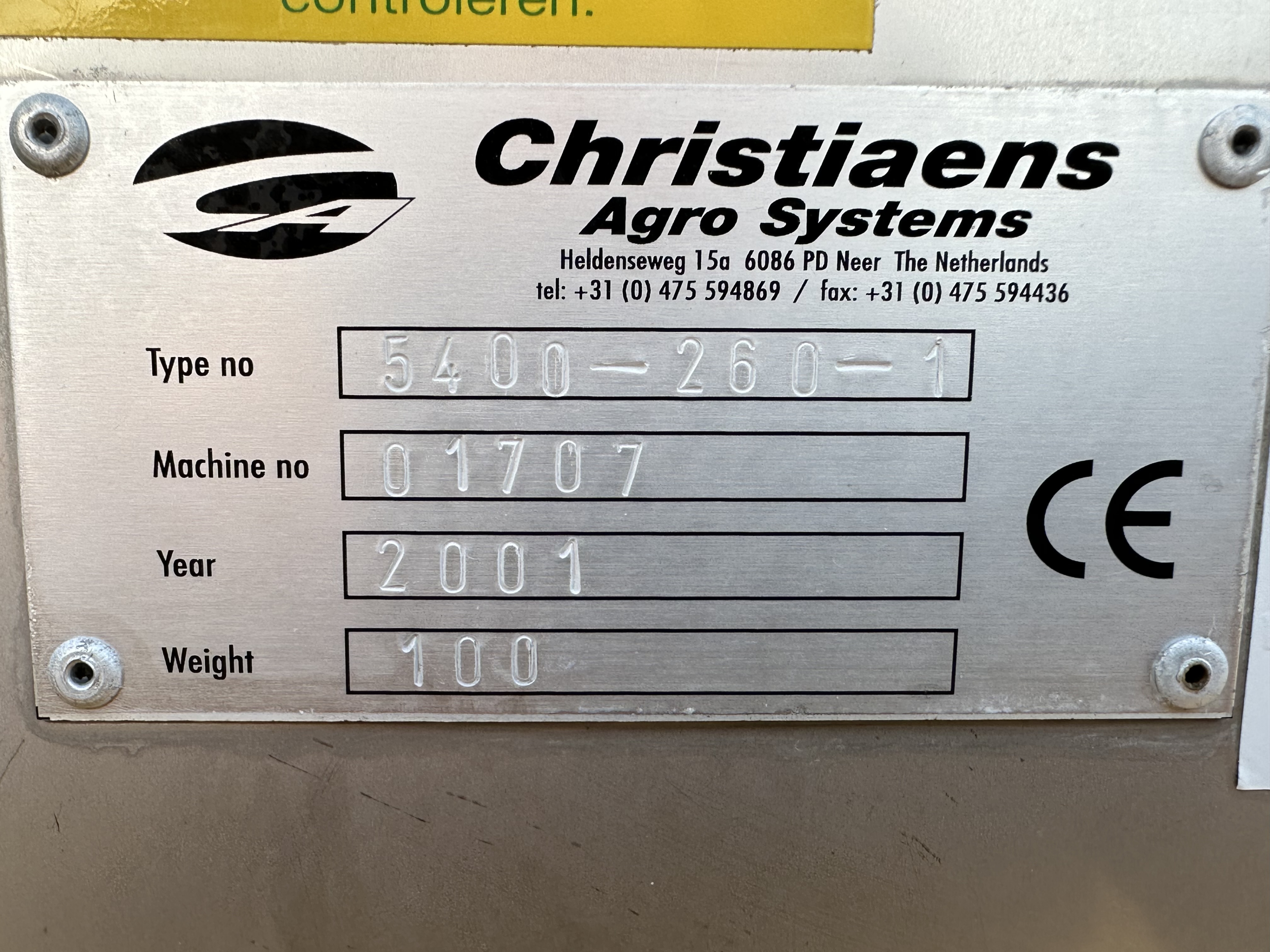 ������ ��� ����� ������ Christiaens �� ����������� �����