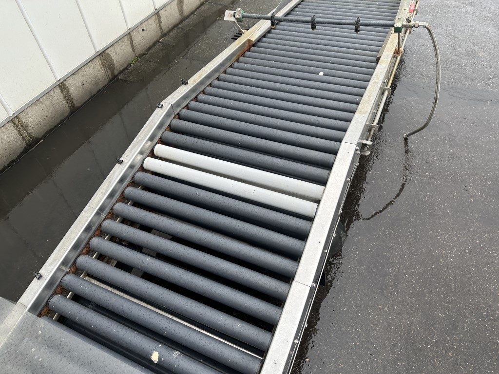 SADO 100 cm роликовый инспекционный конвейер для извлечения фруктов из воды 370 x 70 см