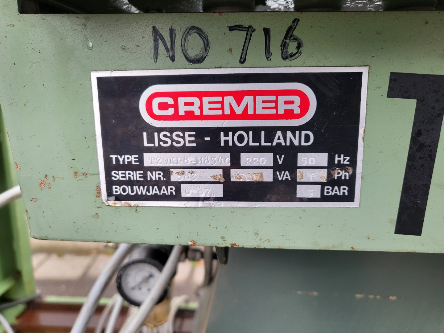 Счетная машина Cremer TZWKP8-M8340 для луковиц