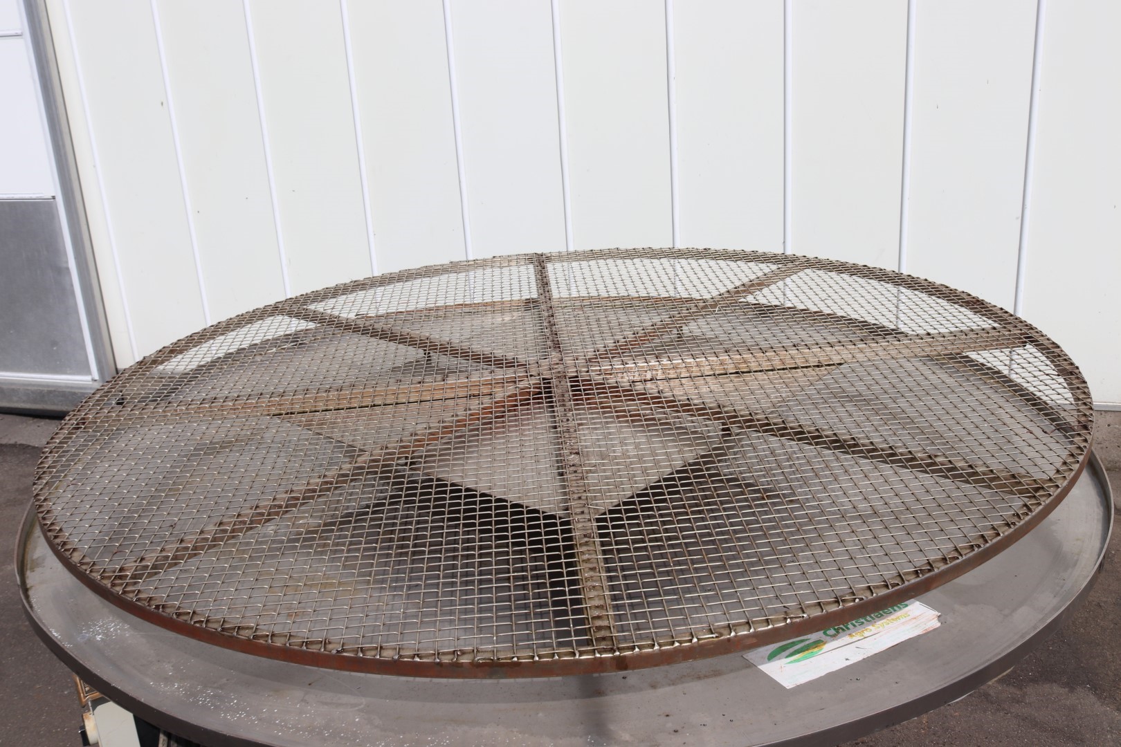 Christiaens Stainless steel turntable / rotary table 190 cm
