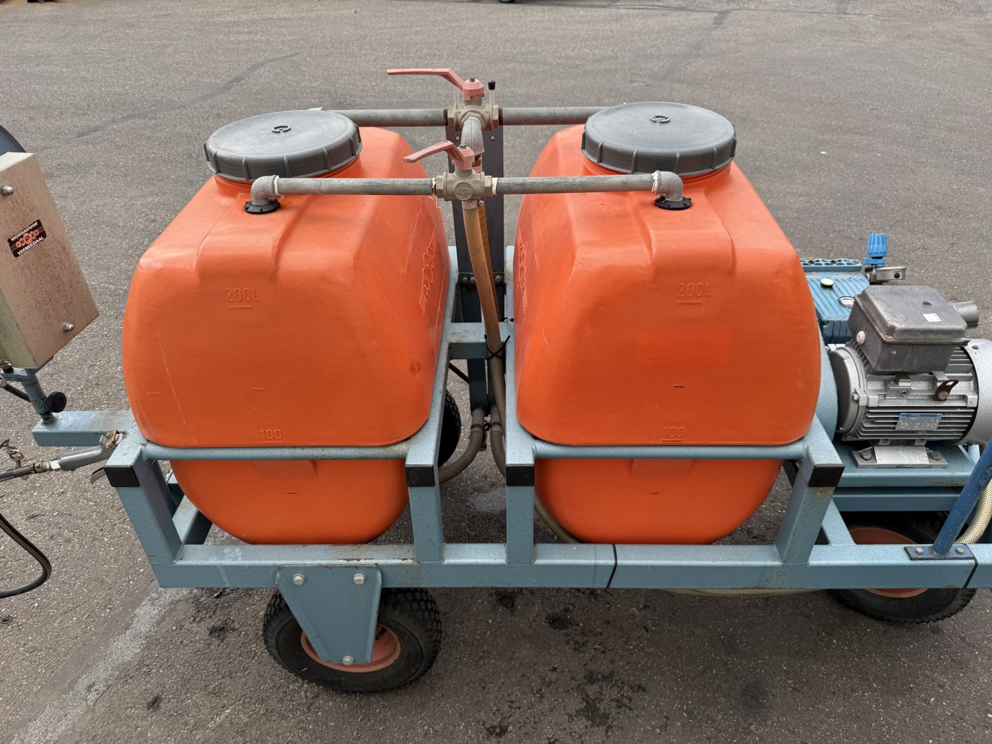Empas 37-55-2x200E Опрыскивательная тележка с подпружиненной катушкой для шланга