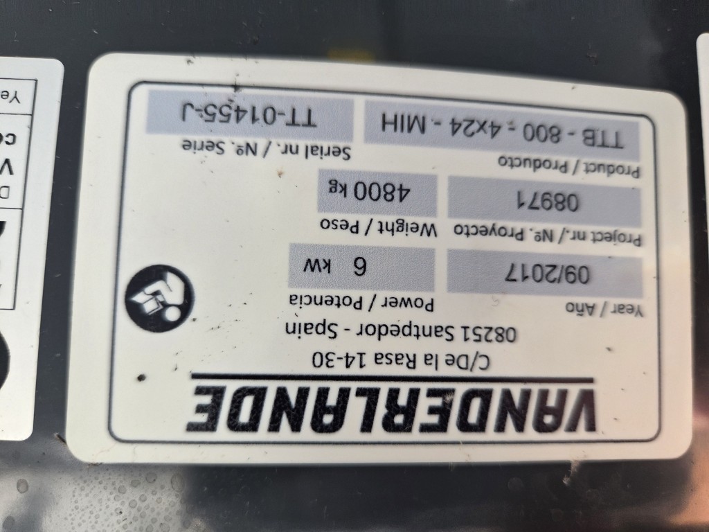 Vanderlande TTB - 800 - 4x24 - MIH 4-секционный телескопический конвейер, 2400 x 80 см