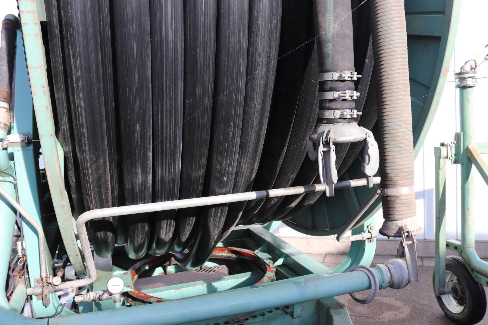 Ferbo irrigation hosereel 430 meter, 100 mm, with pump