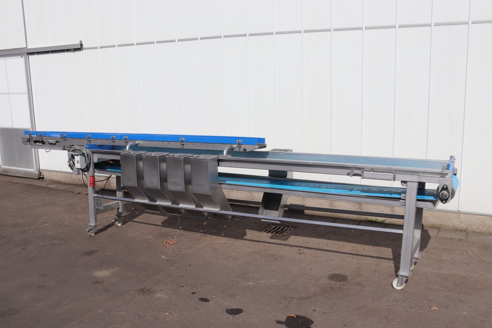 Конвейер из нержавеющей стали FMT 410 x 40 см + 340 x 15 см