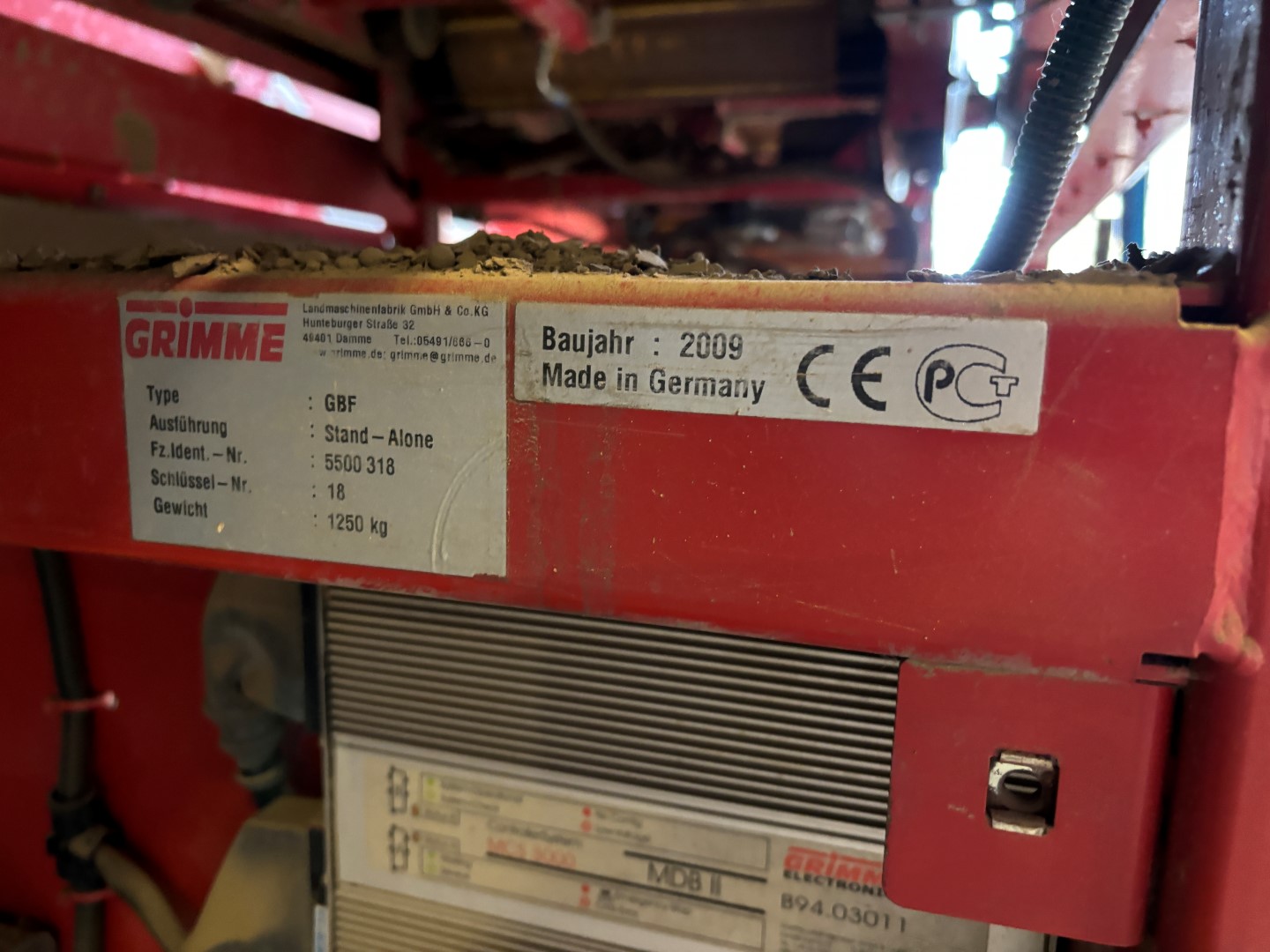 Grimme GBF Наполнитель контейнеров 2009