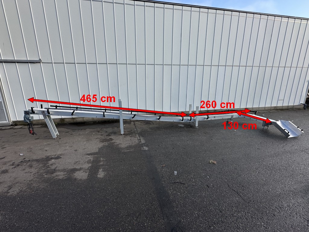FS solutions Криволинейный конвейер с модульным ремнем 725+изгиб 90°