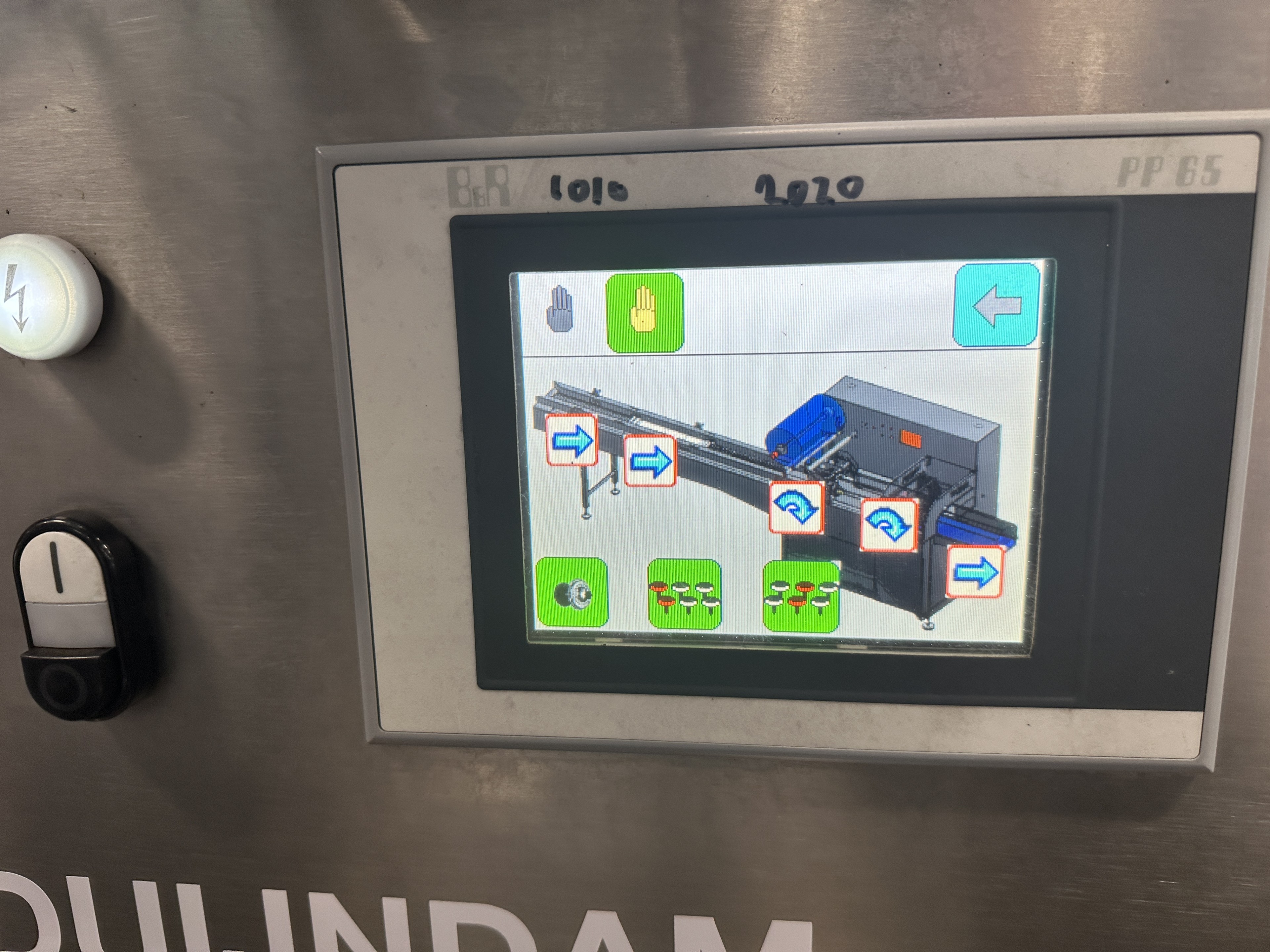 MIF Food Enginering A-412C Упаковочная машина флоу-пак (Flow pack) С этикетировщиком EME