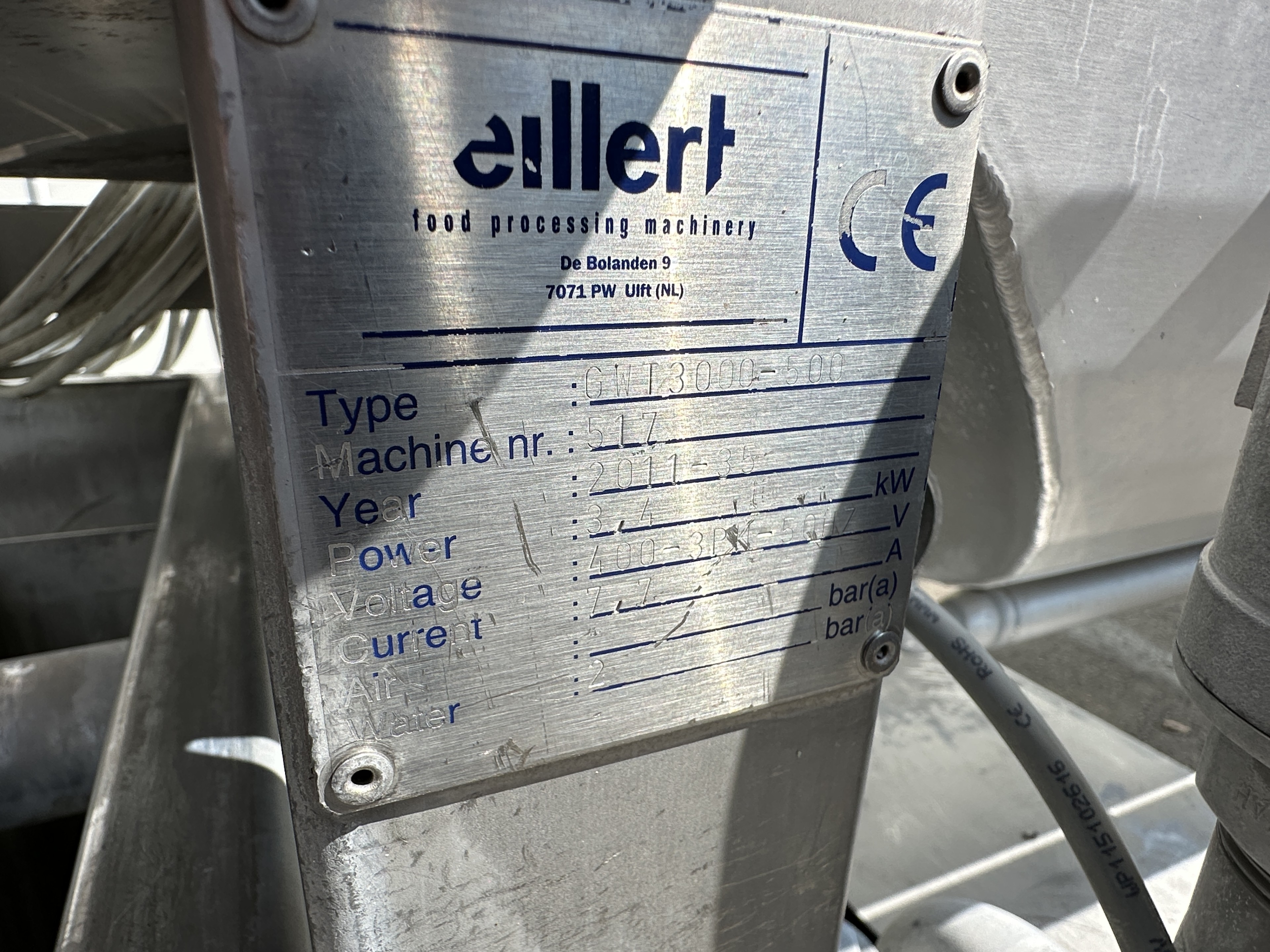 Eillert GWT 3000-500 Машина для мойки овощей