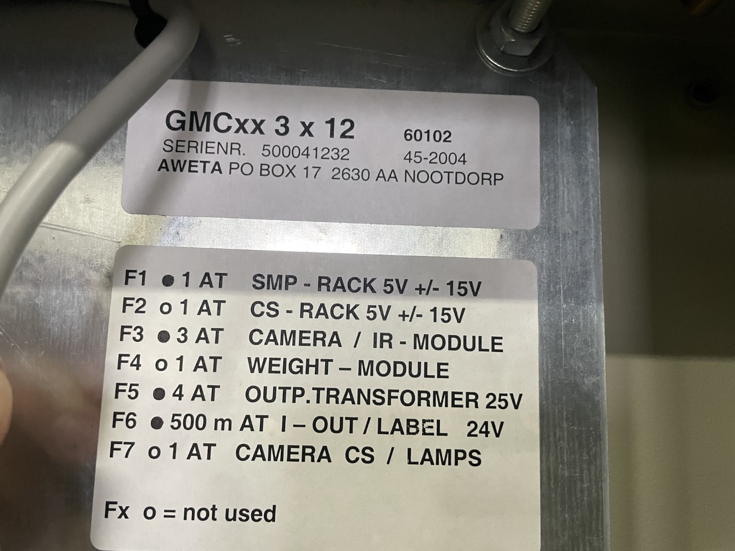 Aweta GM3-12+1 Оборудование для сортировки перца