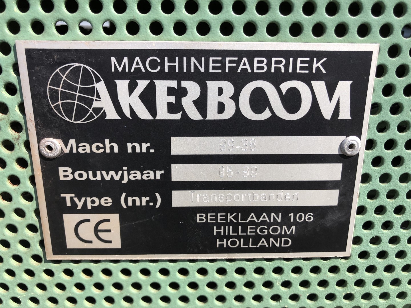 Ленточный конвейер Akerboom с элеватором