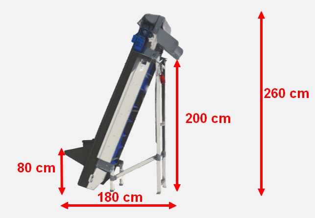 Unisorting Sammo Элеваторный конвейер 240 х 60 см