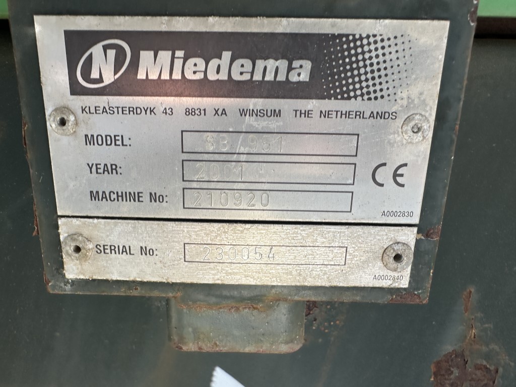 Miedema SB951 Приемный бункер 240 см
