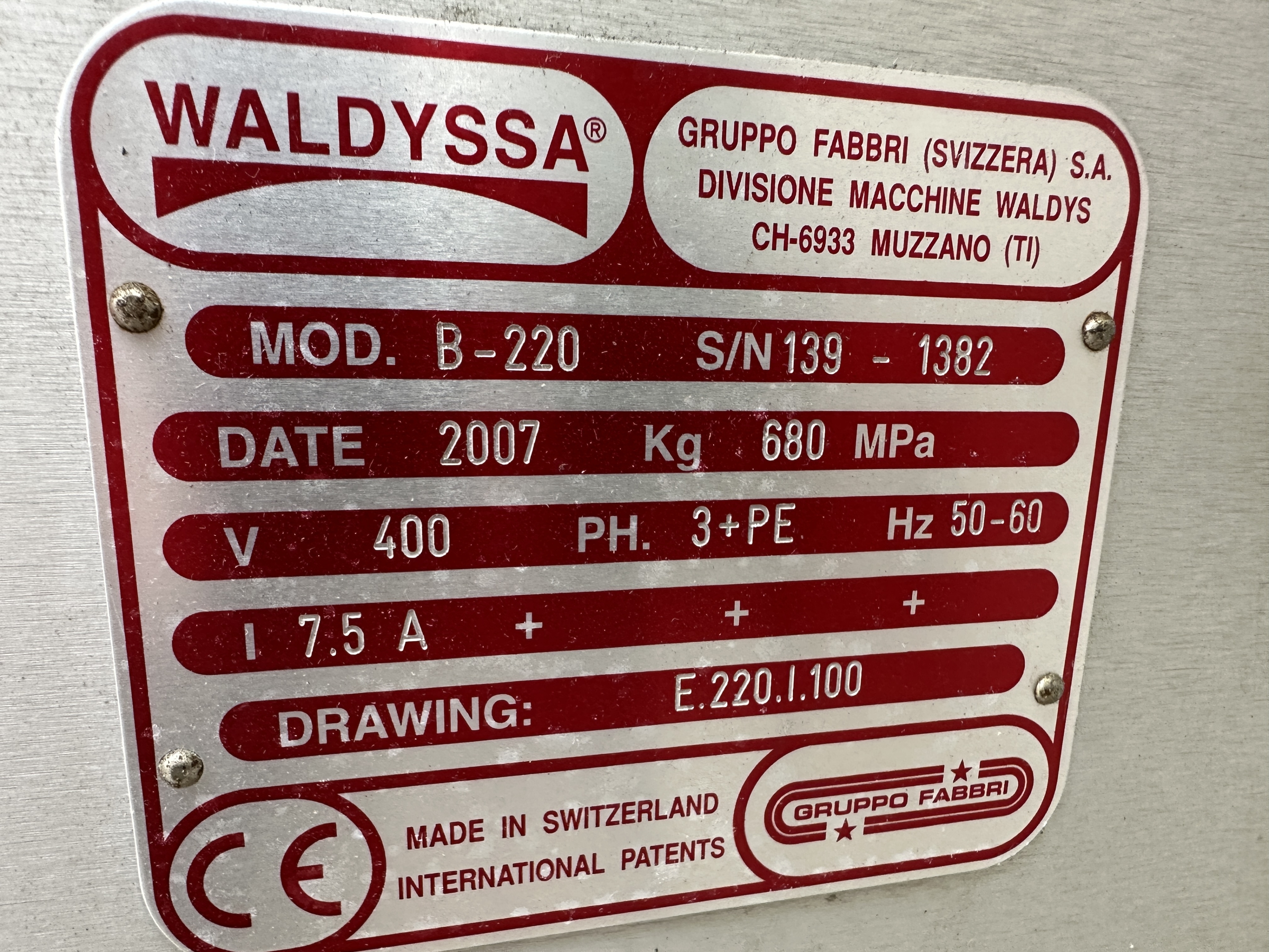 Waldyssa Automac PIU 55 Машинa для упаковки в стрейч-пленку с 2-метровым конвейером