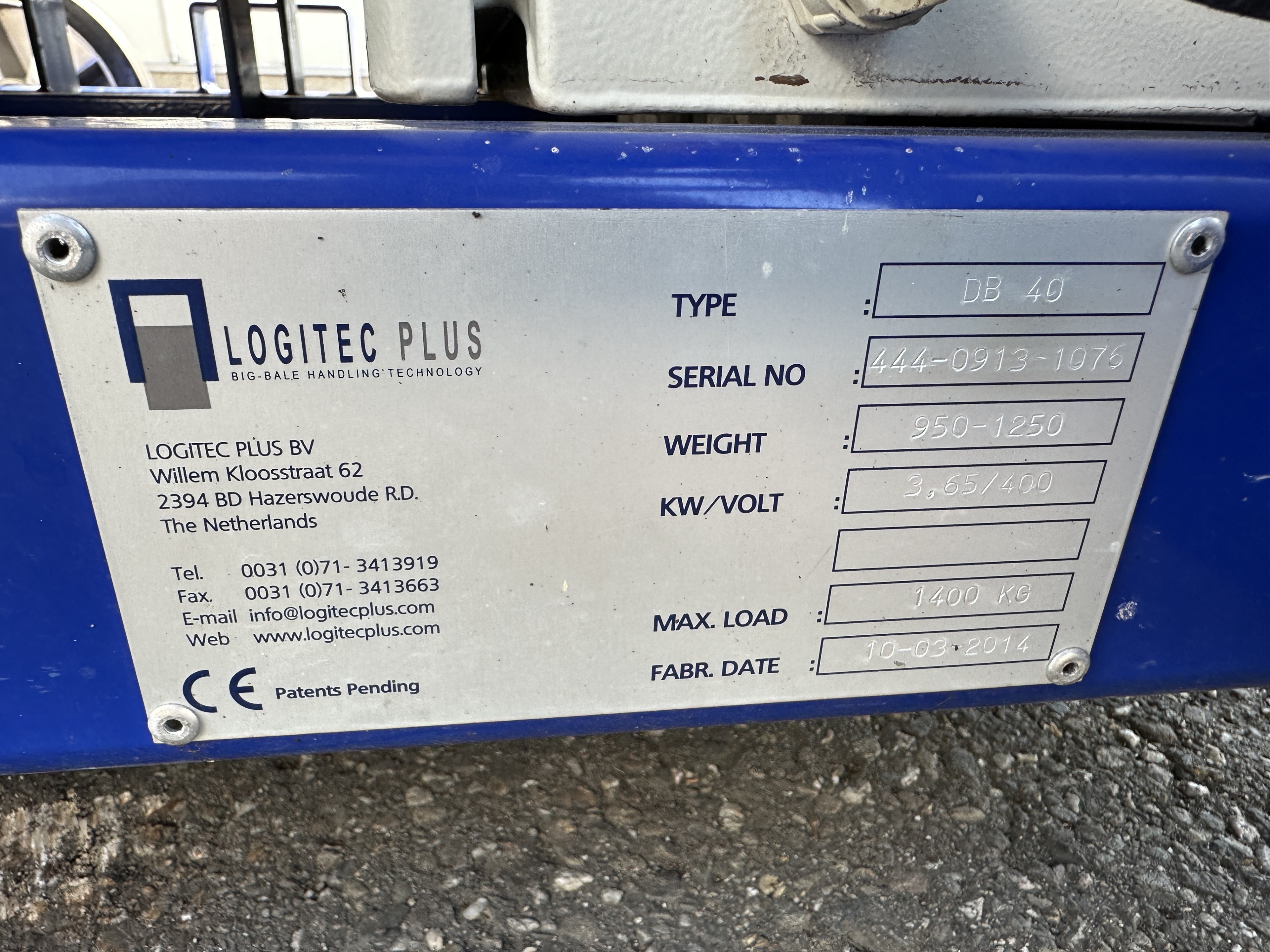 Logitec DB40 Дозатор брикетов субстрата Big-Bale
