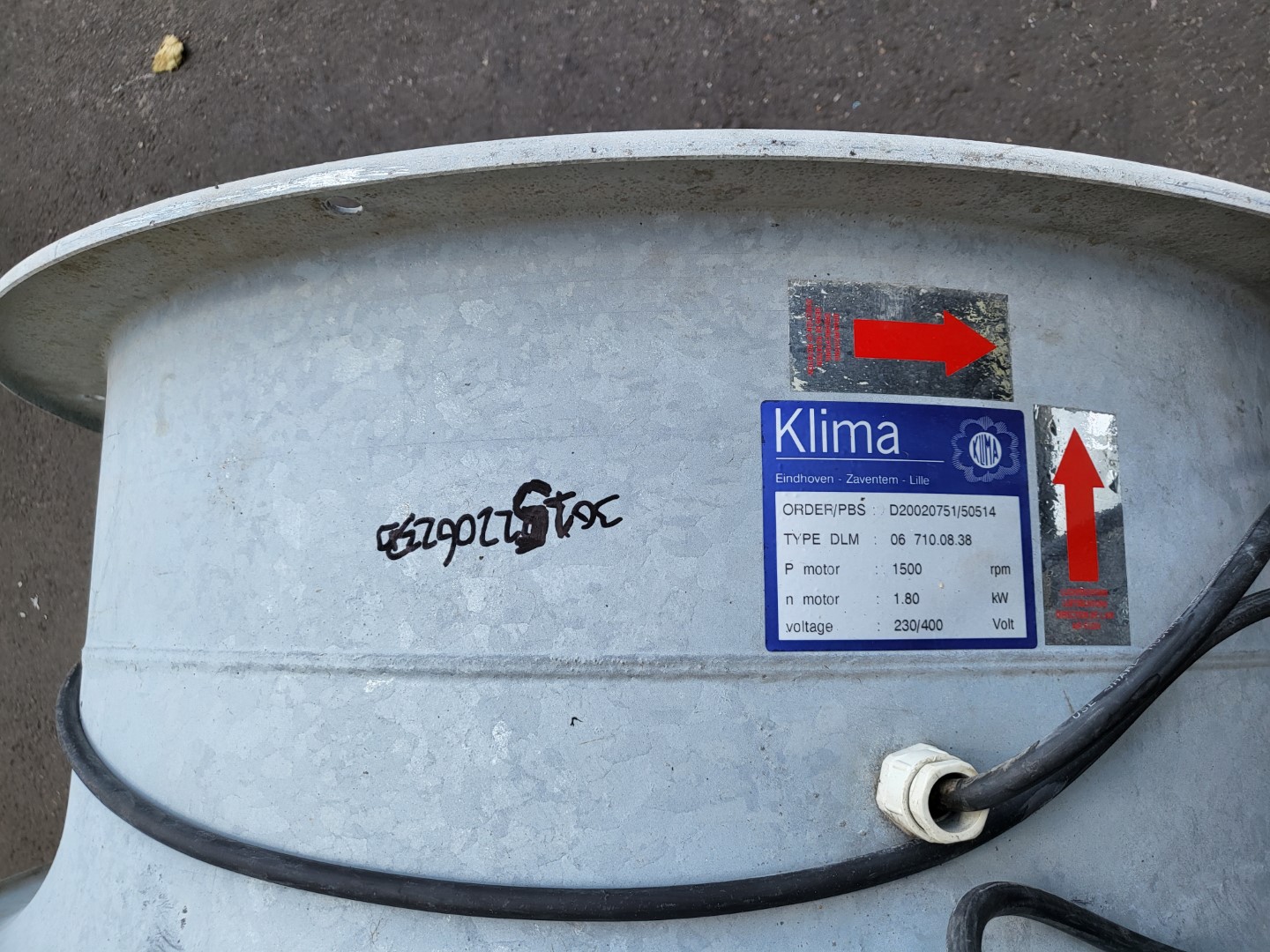 Klima Вентилятор 1.8 kW, 90 cm