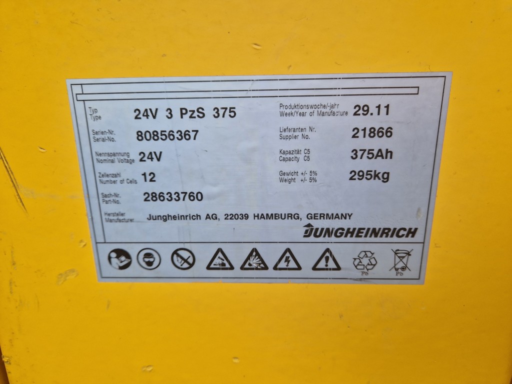 Jungheinrich ERE225 электрическая тележка для поддонов с удлиненными вилами