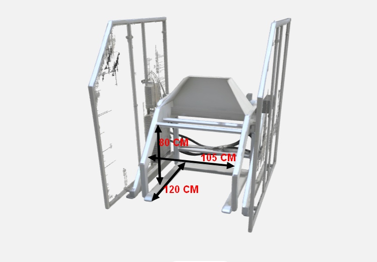 Опрокидыватель контейнеров Нержавеющая сталь 100 x 120