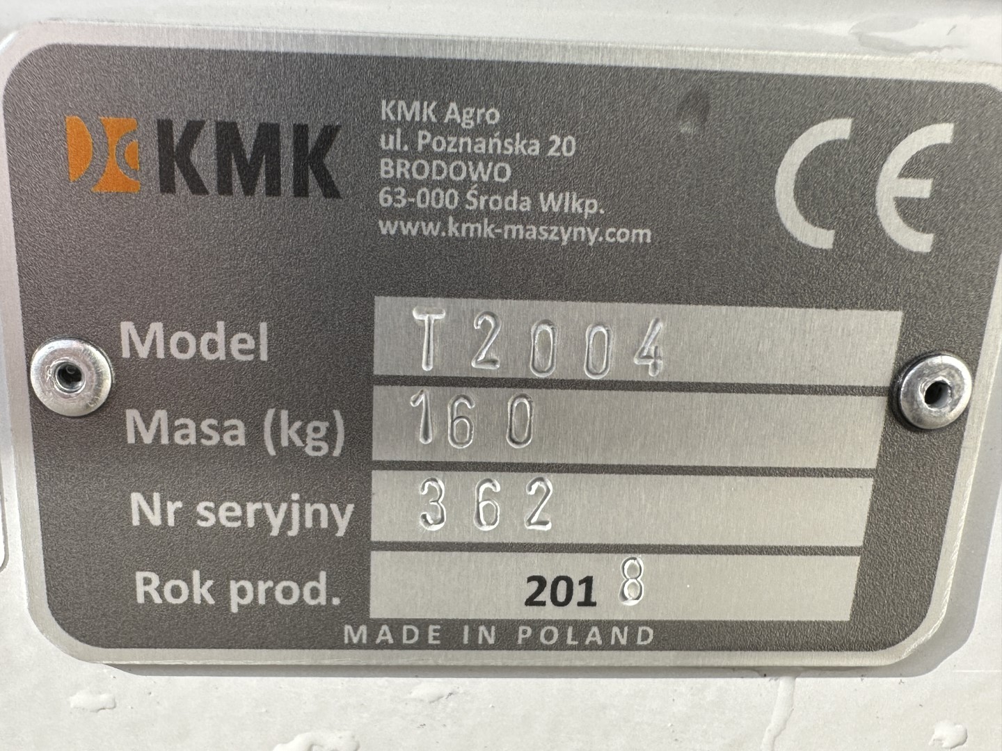 KMK T2004 Валковый инспекционный конвейер 200 х 40 см