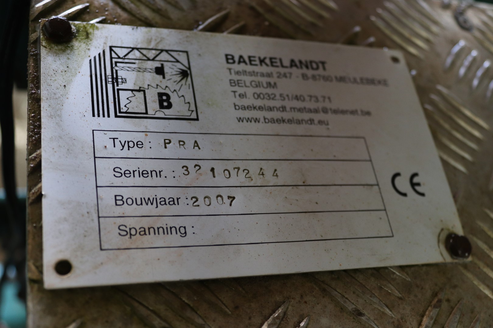 Baekelandt topbeltlifter для лука-порея