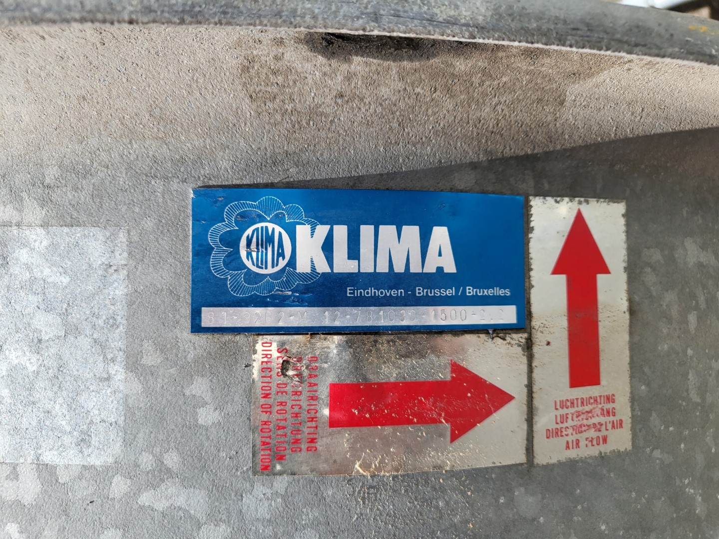 Klima Вентилятор 2.2 kW, 90 cm
