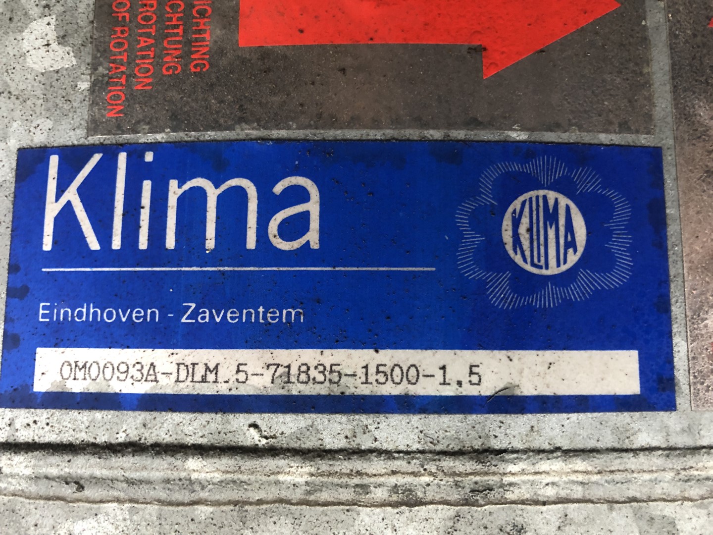 Klima DLM5SP Вентилятор 1,5 kW
