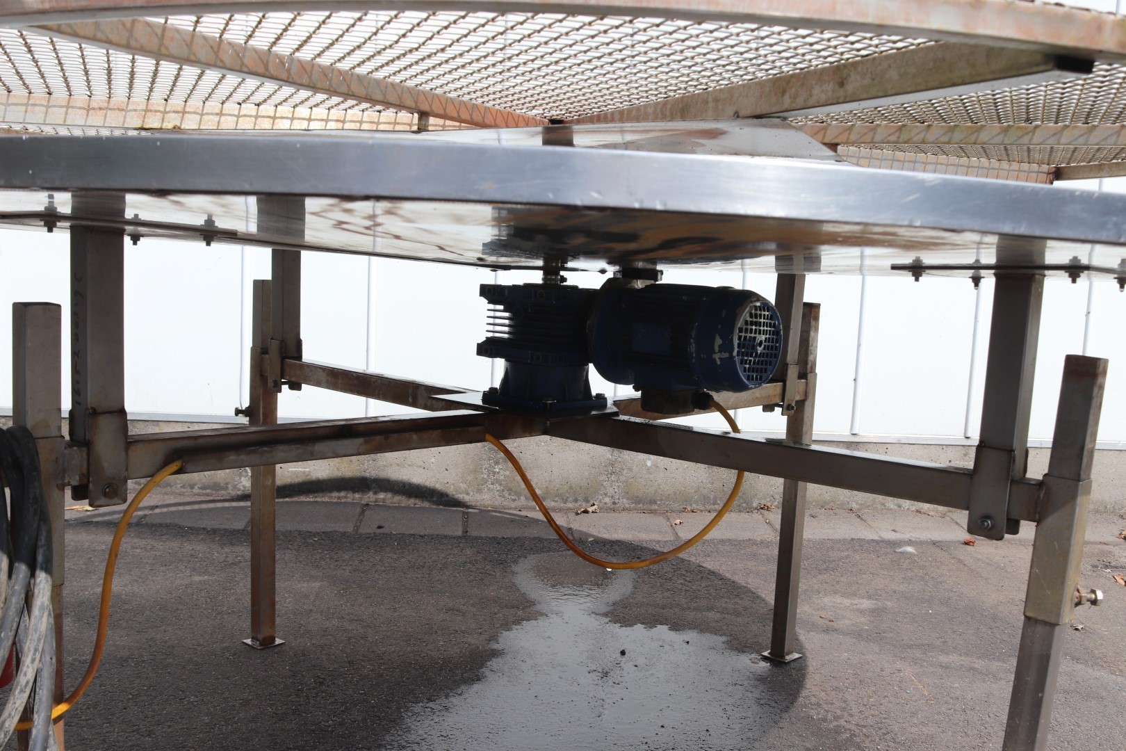 Christiaens Stainless steel turntable / rotary table 190 cm